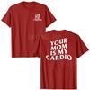 Your Mom Is My Cardio Hilarious Gym T-Shirt Humor Funny Sarcastic Sayings Joke Graphic Tee Tops Fitness Exercise Outfits Gifts
