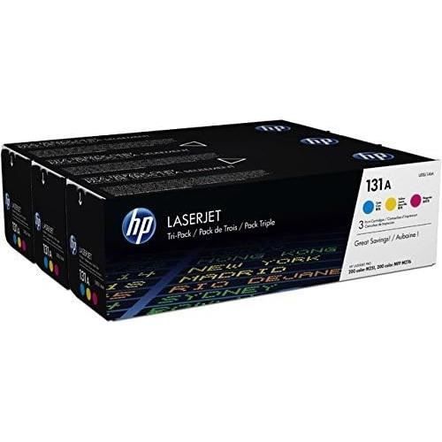 Cartouche de toner HP 131A - Pack de 3 couleurs authentiques LaserJet pour HP LaserJet Pro 200 Color M251/M276