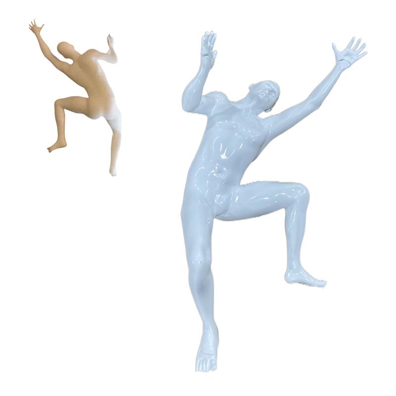 Unique Climber Sculpture Wall Decor Funny Resin Mountaineering Sculpture Room Decoration Wall Decor Children Birthday Gifts