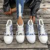 European and American 22 Casual Flat Canvas Shoes Large Size Shallow Mouth Low Top Lace-up Sports Shoes Single Shoes