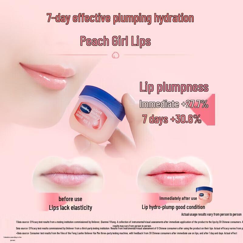 Vaseline Classic Repair Lip Balm (White Peach)