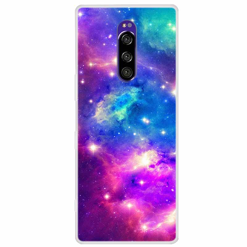 For Sony Xperia 1 Case Luxury Animals Transparent Cover for Sony Xperia1 XZ4 SO-03L SOV40 J8110 J9150 J8170 Phone Shells Covers