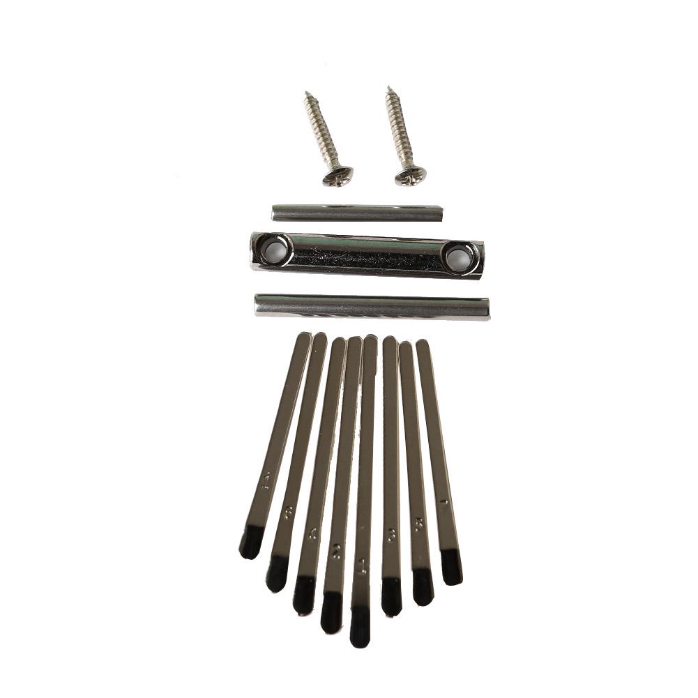 

Thumb Piano Shrapnel Thumb Piano Repair Kit Manganese Steel Thumb Piano Repairing Parts 8 Keys Musical Instrument Accessories