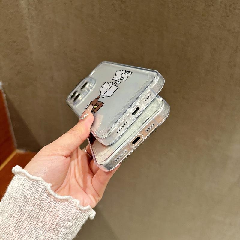 Playful Rabbit Bear Apple Phone Case - Full Coverage & Drop Protection for Models 13/12p, XR, 17/16, 15, 78Pxs