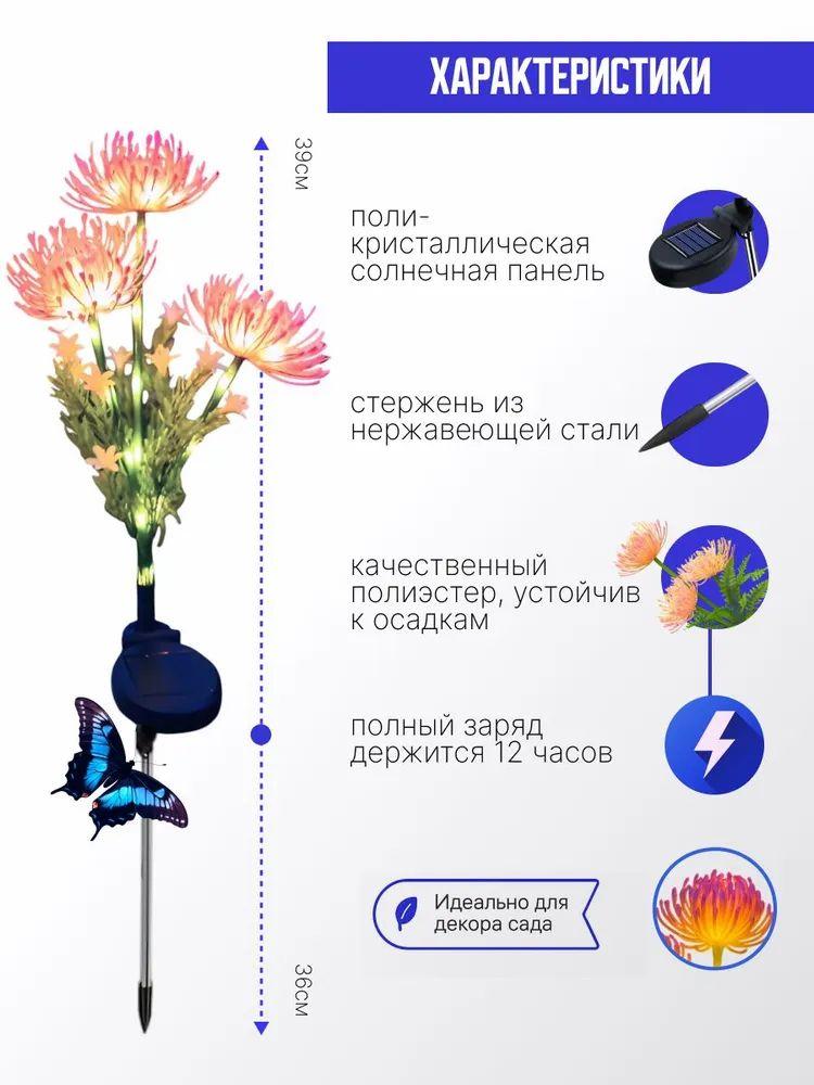 5 LED Solar Lights Lycoris Radiata Lights Outdoor Garden Lights Festive Atmosphere Decorative Lights Inserted Lights And Long ,lasting