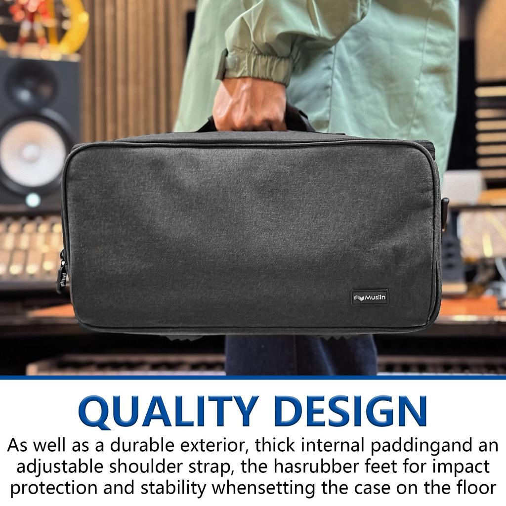 The MUSIIN Bluetooth speaker bag is compatible with Sony ULT FIELD and features soft and comfortable inner a front zipper pocket for and a detachable