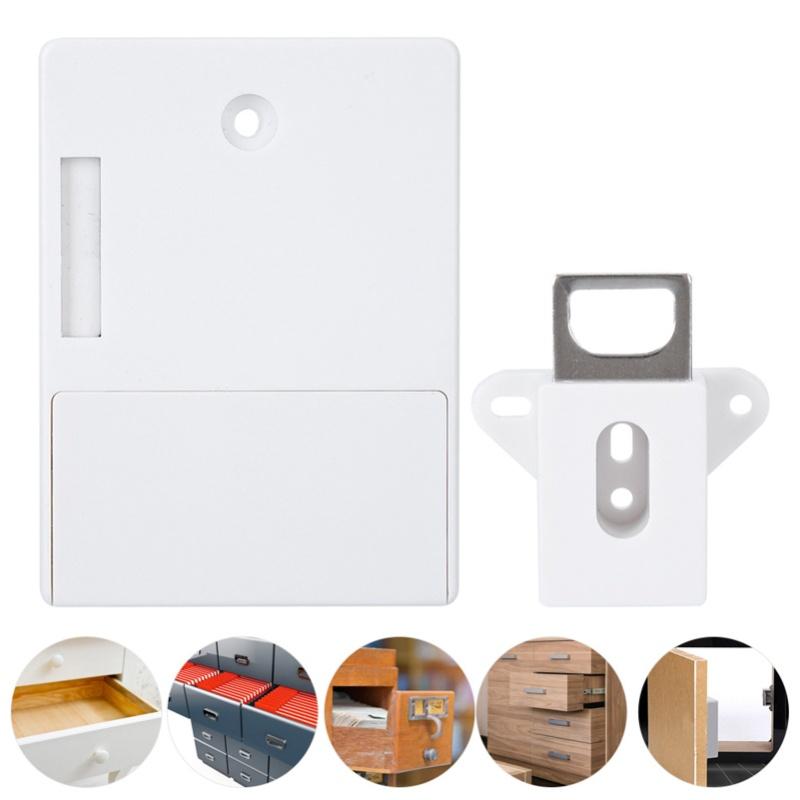 125KHz Smart Cabinet Lock Electronic RFID Card Opening No Drill For Wardrobe Sauna LockerWhite