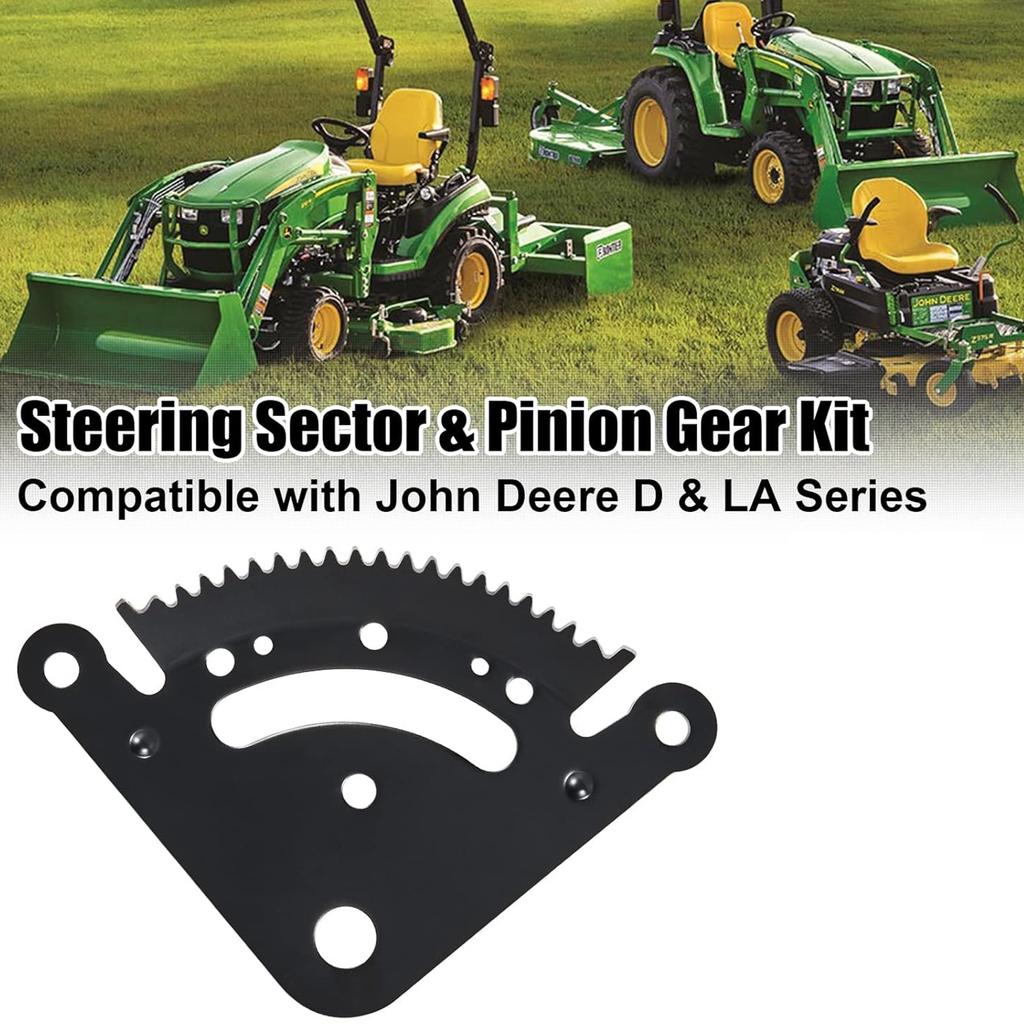 Kit di Riparazione Settore e Pignone dello Sterzo Sostituzione per Trattorini Tosaerba Serie L 155C 190C D100 D105 D110 D120