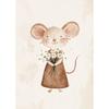 Smiling Animals Watercolor Posters Cute Tiger Giraffe Birthday Party Prints Canvas  Wall Pictures Home Kid's Room Dec