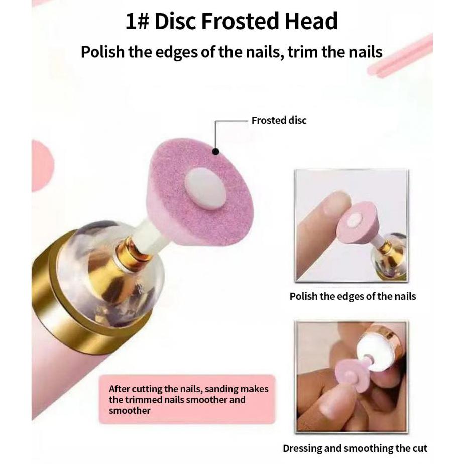 Professional Electric Nail Drill Machine Pedicure Manicure Drill Set Milling Cutters Set Nail File 20000RPM Polishing Equipment