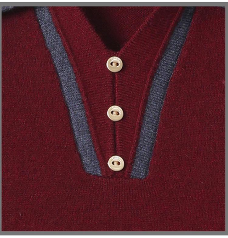 Women's High-End Knit Wool Lapel Sweater - Stylish Spring/Autumn Outerwear Versatile Top