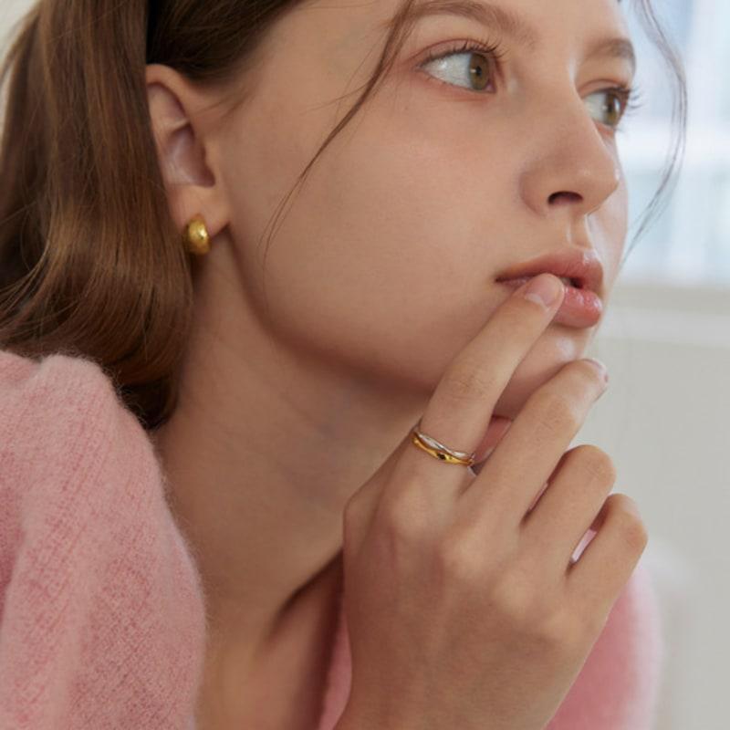 Murmur [925silver]Wave Slim Line Ring