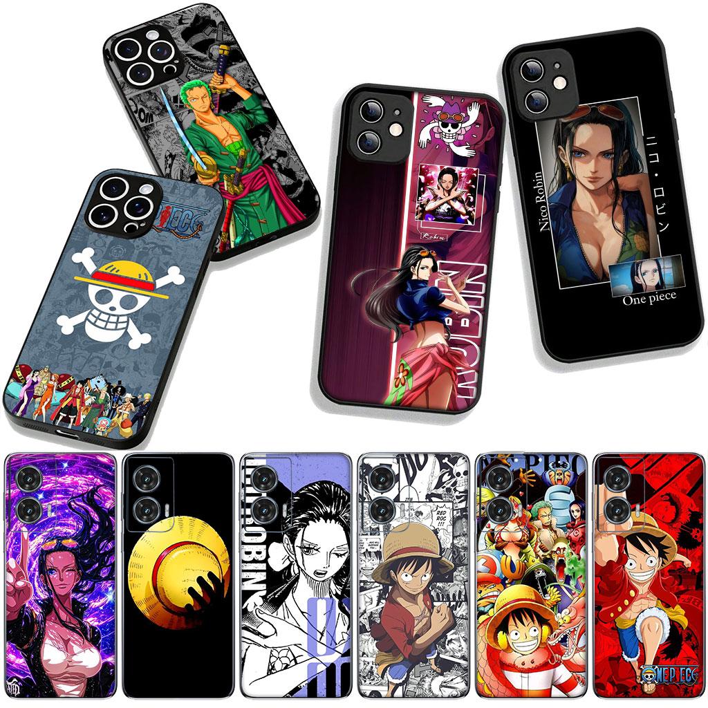 For Motorola Moto Edge 70 60 Fusion 40 NEO 20 Pro G Stylus G56 G96 G71 G73 G52 G41 G42 G51 Case Zoro One Nico Robin Pieces Luffy