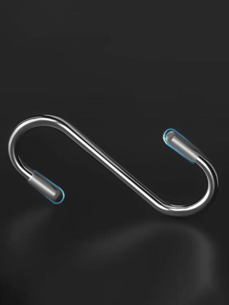 S-Shaped Hook Multifunctional 304 Stainless Steel Hook Household Kitchen Bathroom Clothes Towel Sorting Tool Storage Metal Hook