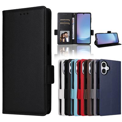 For Samsung Galaxy A25 5G Japan Side Buckle Lychee Pattern Wallet Leather Cover for Galaxy A25e 5G Purse Magnetic Phone Bags