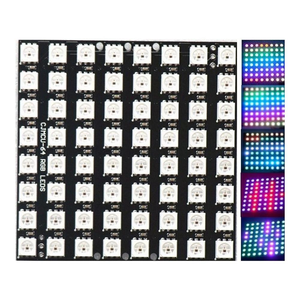 W 812B 8x8 64-Bit Full Color 5050 RGB LED For Matrix Panel Light for Arduino