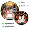 Creative Christmas Gift Ideas Snowman Static Glass Sticker PVC Waterproof Window Decals for Holiday Atmosphere Home Accents Decoration Snowflake
