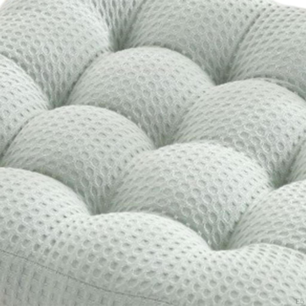 Meditation Floor Pillow, Square Pillow Seating for Adults, Tufted Waffle Weave Cushion Tatami