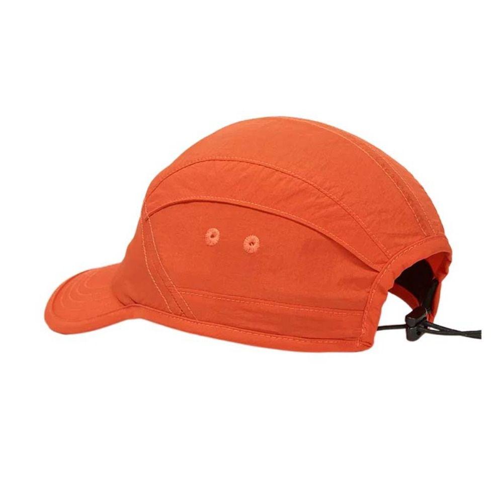 Waterproof 5-Panel Cap Drawstring Elastic Quick-dry Hat Spring Summer Baseball Cap  Outdoor Sports