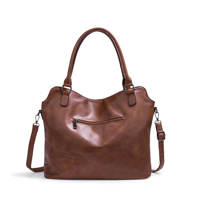 Women's Large Soft Leather Handbag: European & American Style Tote, Single Shoulder & Crossbody Bag, 2025 Collection