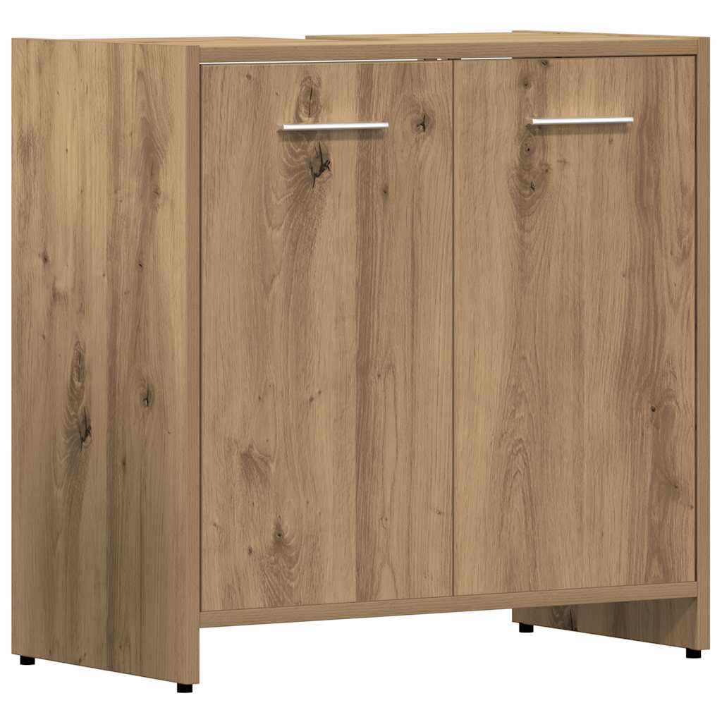4 Piece Bathroom Furniture Set  Artisan Oak  Engineered Wood
