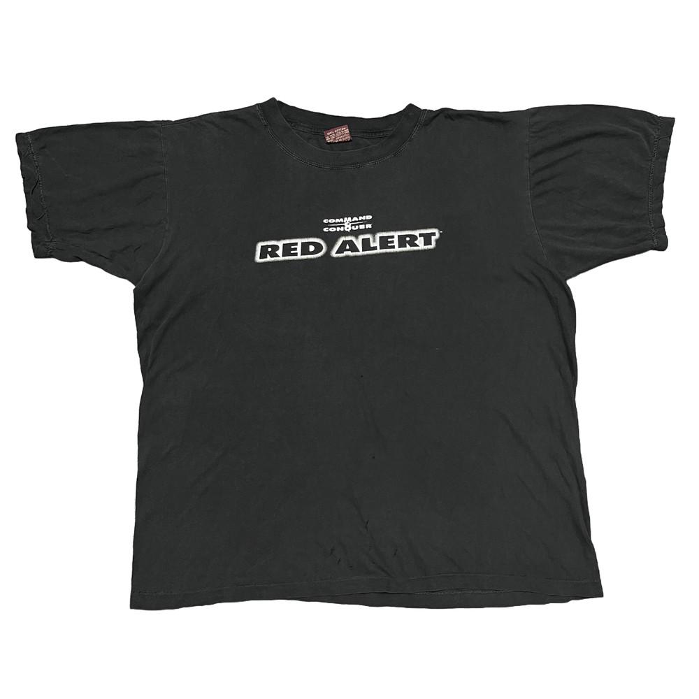 

Command amp Conquer Red Alert Vintage Video Game Shirt XL Black Single Stitch 90s Unisex T-Shirt XL
