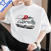 Japanese Anime Initial D Classic Poster Print Fashion T-shirt, Unisex Casual Streetwear, Spring/summer Loose Men's T-shirt
