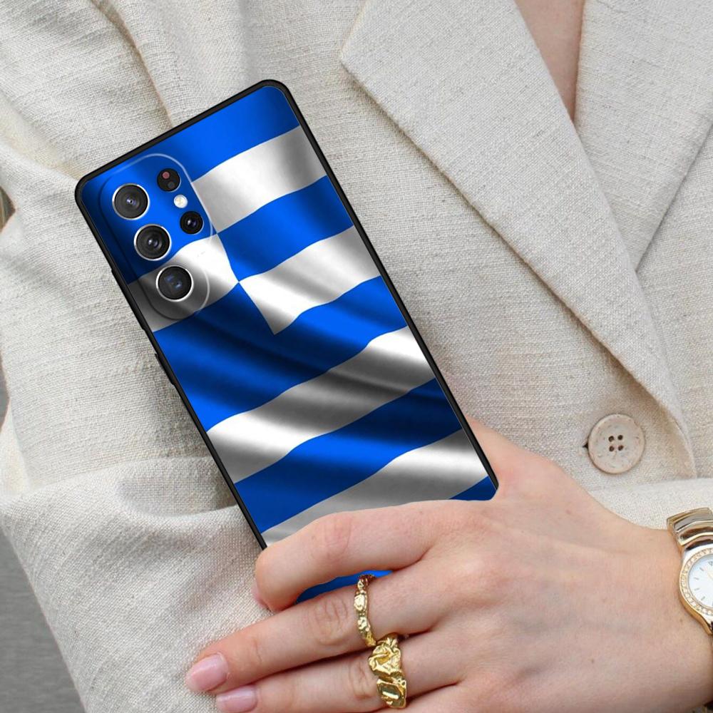 Greece Greek Flag Cell Phone Case for Samsung Galaxy S26 Ultra S25 S24 S23 S22 S21 S20 Note10 Cover
