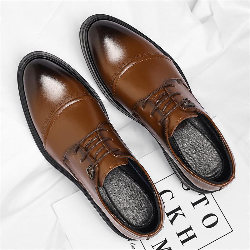 Luxury Men's Leather Shoes Classic Business Dress Shoes British Style Casual Leather Shoe Men's Wedding Shoes Zapatos De Hombre