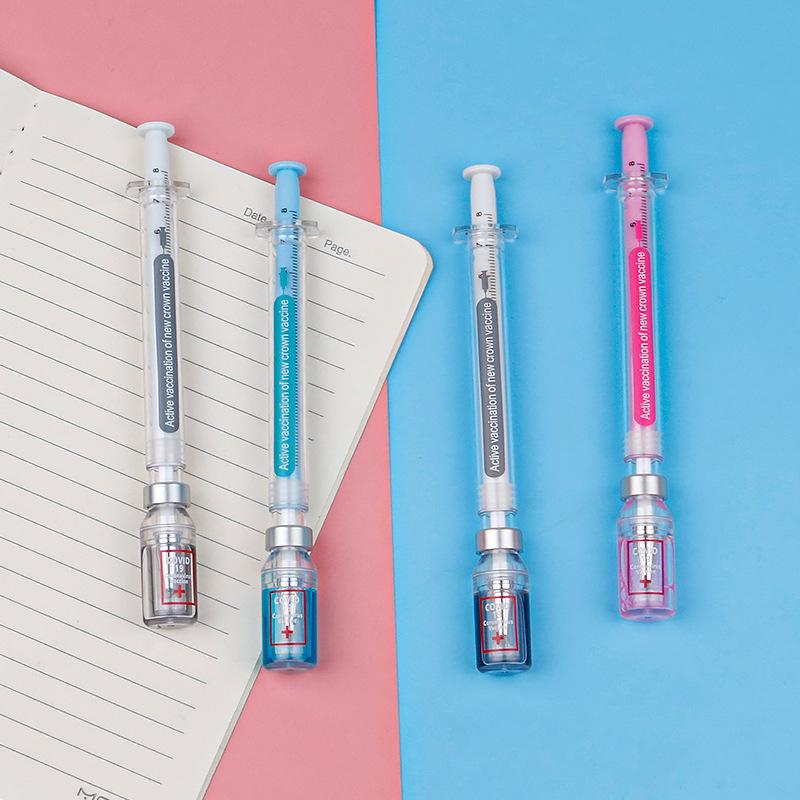 1 Piece Novelty Syringe Syringe Different Shape Cute Stationery School Office Supplies 0.5mm Gel Pen