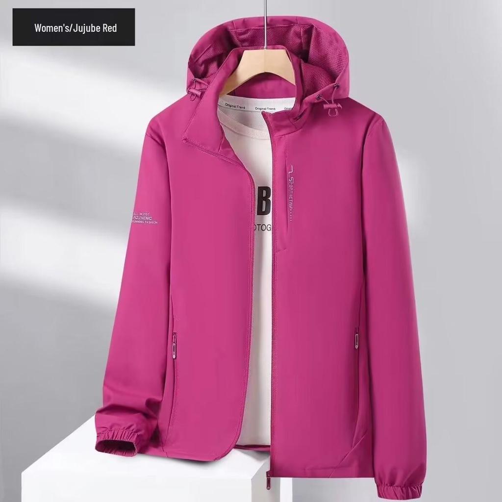 Herren- & Damen-Wasserdichte Sport-Windjacke mit abnehmbarer Kapuze - Frühlings-/Herbstjacke