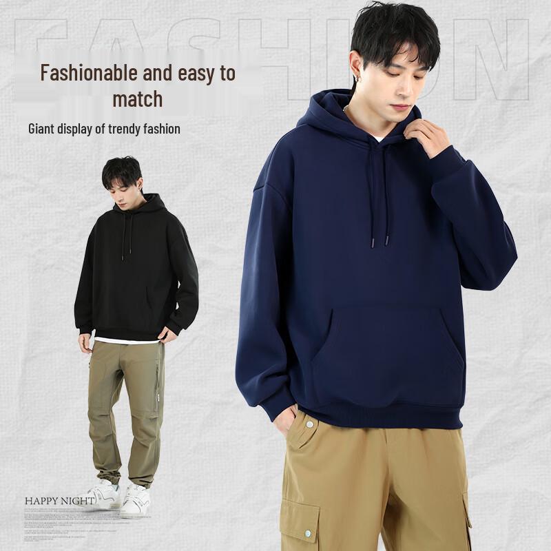 Mark Fairwhale Men's 2025 Autumn Loose Hooded Sweatshirt