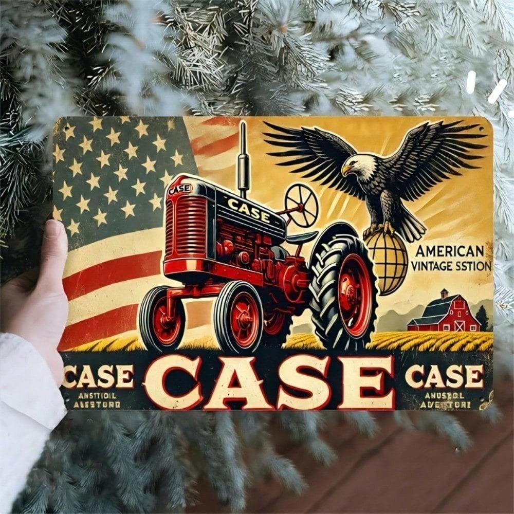 Metal Wall Art Vintage Tractor Farmer Poster Home Kitchen Decor