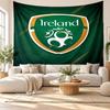 Ireland Rugby Wall Tapestry, Soft Fabric Wall Hanging, Decorative Backdrop For Bedroom Home Wall Art