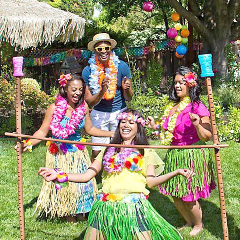 1pcs Hawaiian Luau Grass Table Skirt 