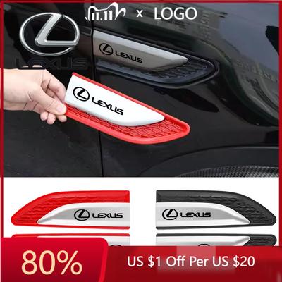 2026 Autocollants Intérieurs Chauds Autocollant Protecteur de Carrosserie de Voiture Badge Lame Latérale d'Aile de Voiture Pour CT200h F Sport ES LS IS GS LC RC RX IB2