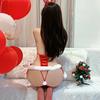 Christmas Costume Sexy Lingerie Bodysuits Cosplay Santa Bunny Girls Lingeries Hollow Out Backless Erotic Playsuit
