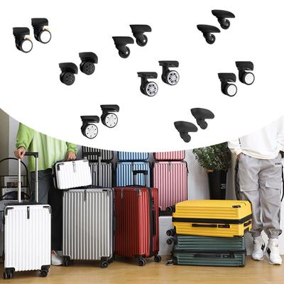 2 Stück Trolley-Rollen, Ersatz-Hochleistungsrollen für Gepäckbox, Koffer, 360-Grad-Schwenksatz, leises Rad