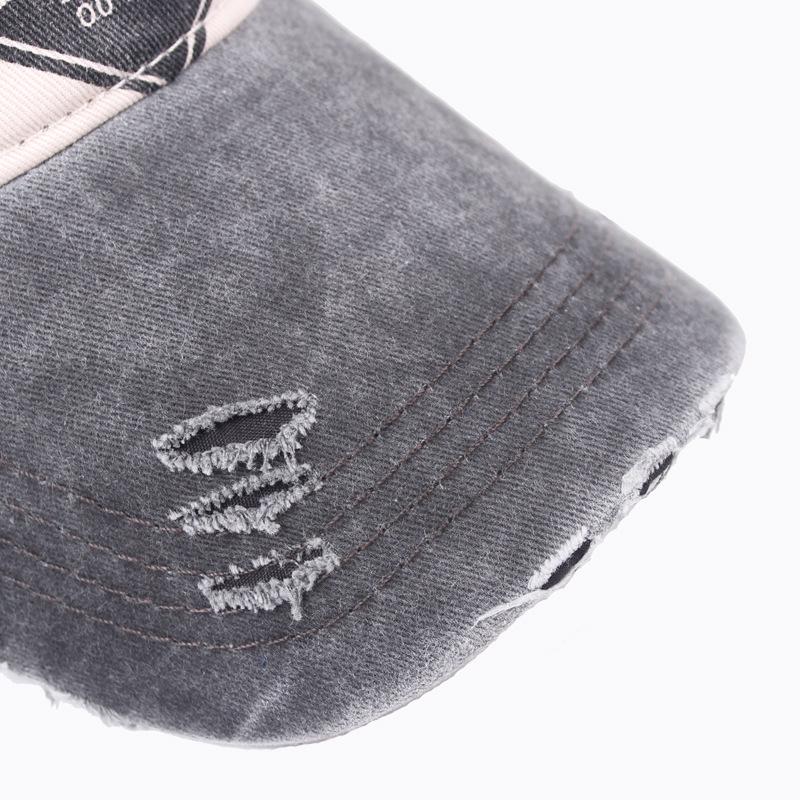 Baseballmütze aus gewaschenem Stoff für Herren und Damen, Herbst- und Reisevisier, Außenhandel, heißer Hut