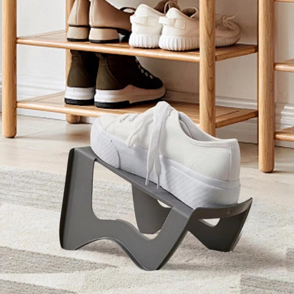 Double Layer Shoe Slots Organizer Orderly Organization Shoes Organizer Durable Shoes Rack
