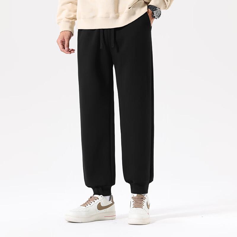 MINISO Men's Cotton Tapered Sweatpants