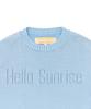 HELLO SUNRISE Hs Classic Typo Knit_Vtg Blue