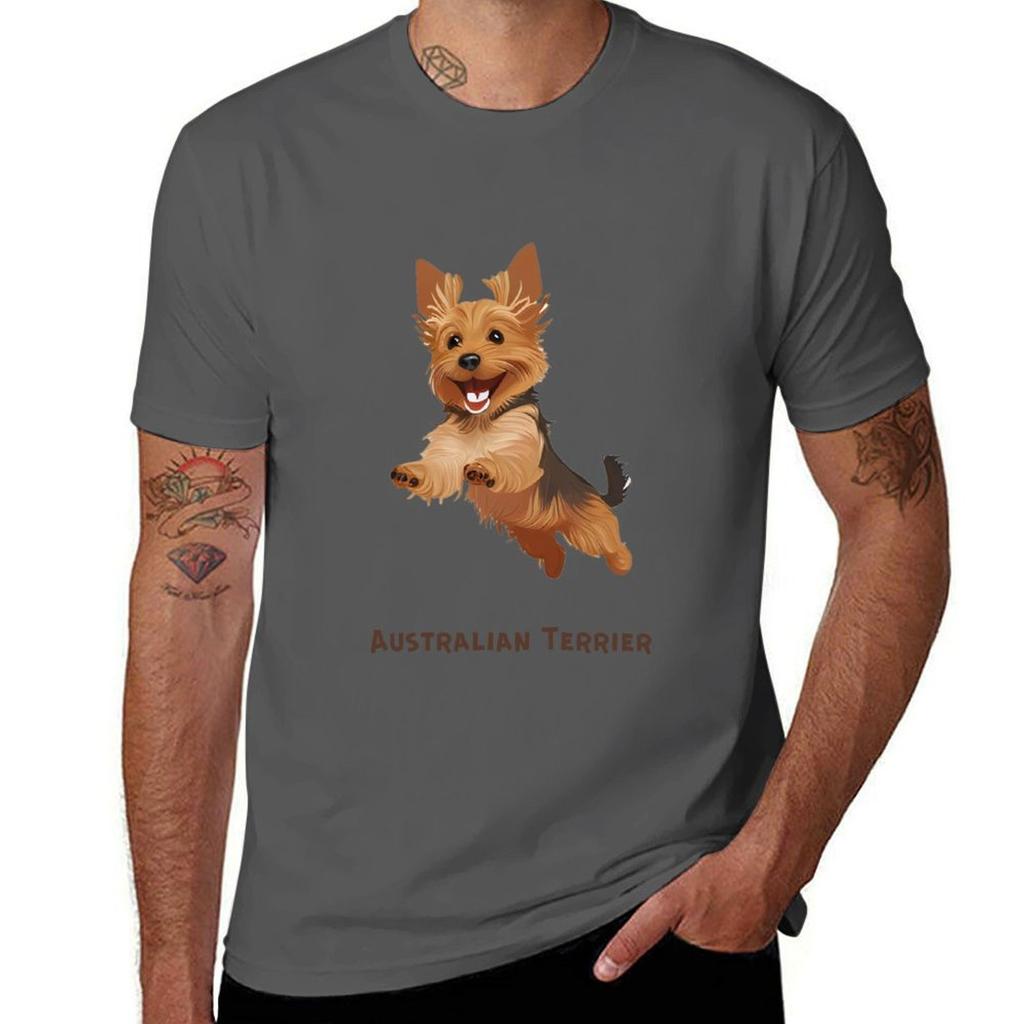 Terrier Australian TShirt Basic Crew Neck Short Sleeve Top