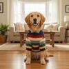 Warm Dog Four Legged Clothes Rainbow Striped Striped Dog Clothes Fashion Pet Sweater  Autumn Winter