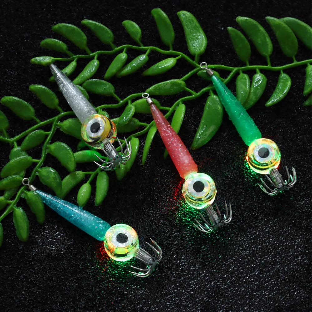 Angelzubehör Fischhaken Tintenfischhaken Köderlicht Blinklicht Leuchtköderlicht LED-Fischlampe