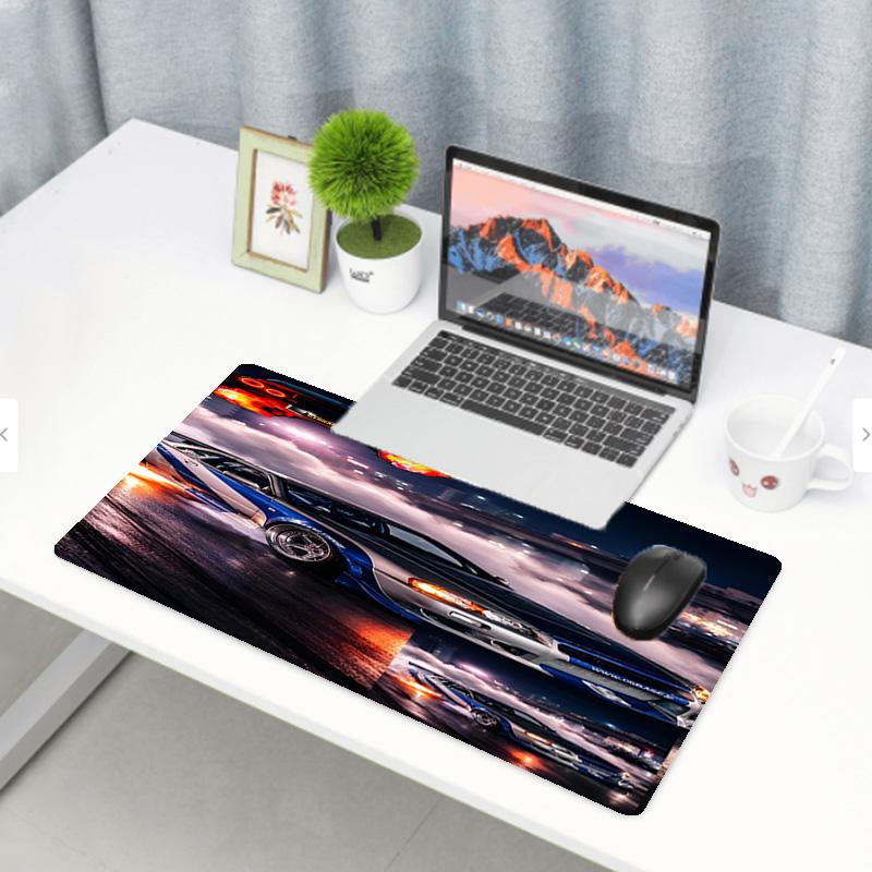 Podložka pod myš s potiskem Skyline GT, Protiskluzová podložka na plochu pro klávesnici, pro PC Laptop Hraní Práci Denní Použití, Skvělý Festivalový Překvapivý Dárek