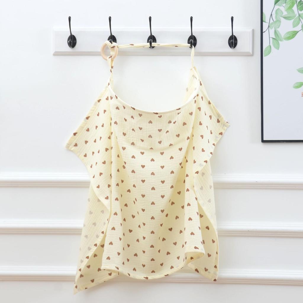 Breathable Cotton Nursing Cover - Anti-Exposure Modesty Cloth Set for Breastfeeding Moms