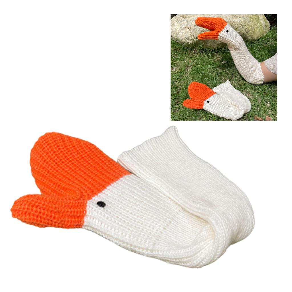 Women Men Novelty Knit Mittens Soft Full Fingers Mittens Winter Keep Warm Crochet Gloves Cartoon Cute Gloves