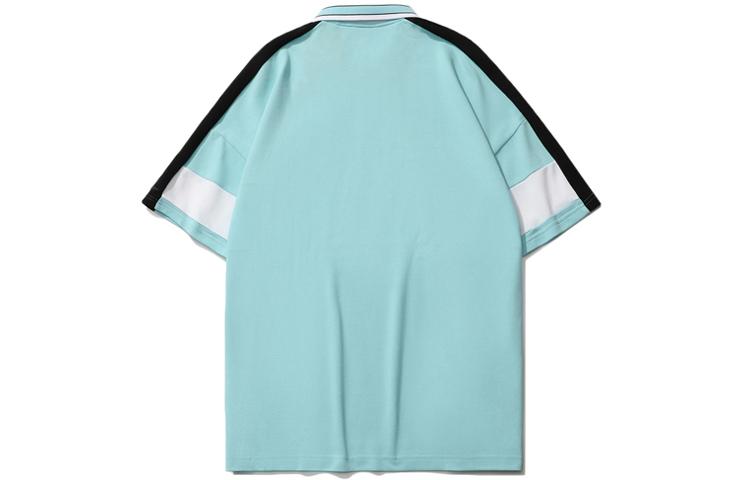 Men's Li-Ning Sports Fashion Collection Polo Shirts Men's Clearwater Blue Polo Collar Moderate Straight Fit