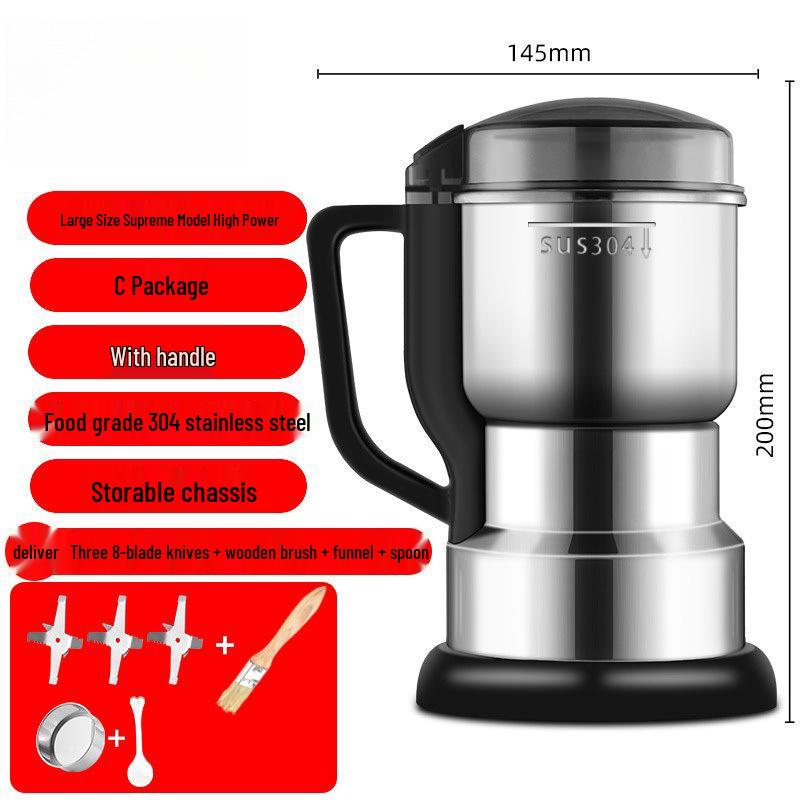 Compact Household Grain Grinder for Ultra-fine Powder